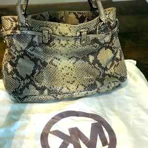 MK snake skin bag